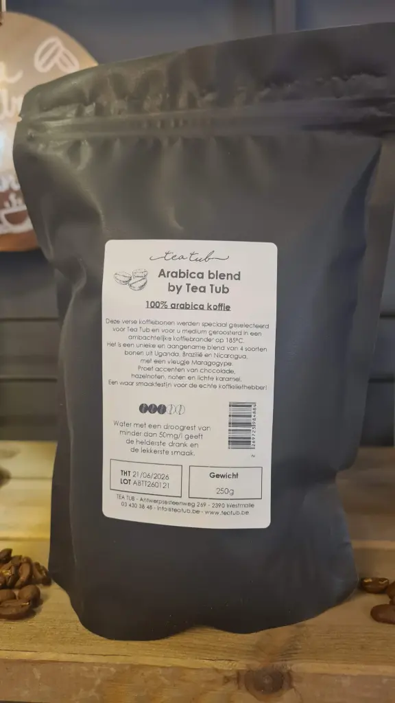 100% Arabica koffie blend by Tea Tub 250g