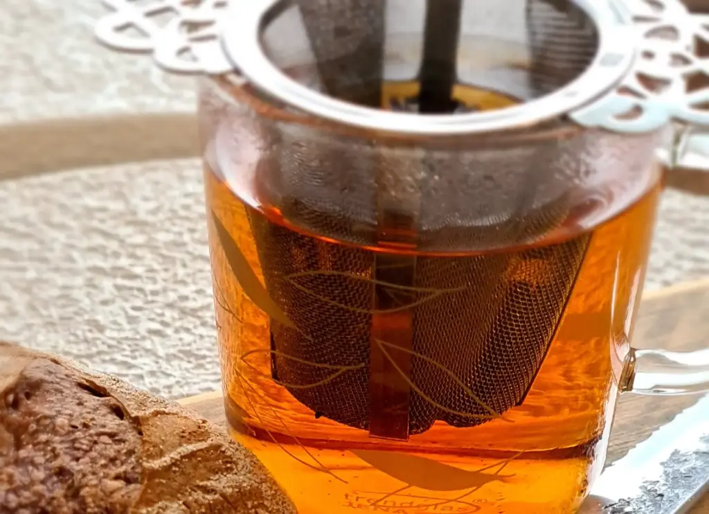 theezeef - filter rvs met lekbakje