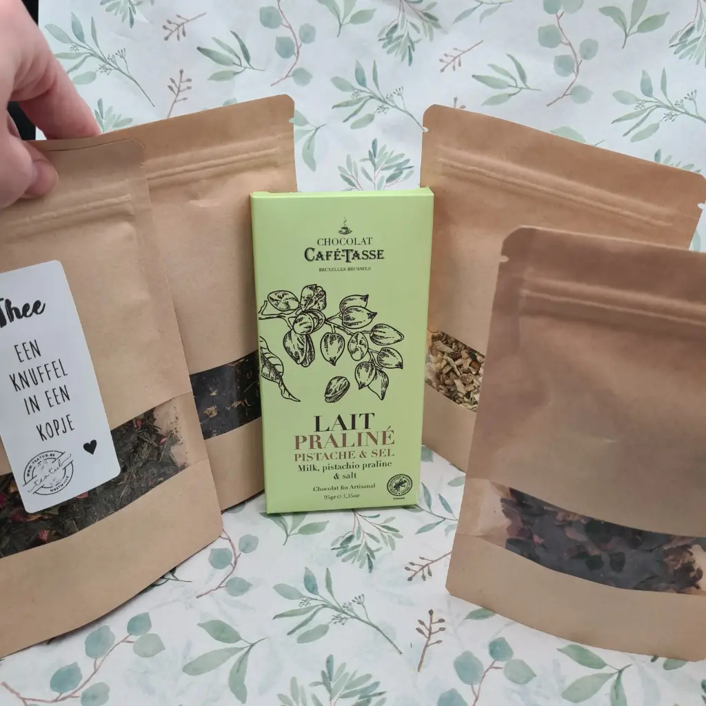 Thee & chocolade cadeaubox S €15