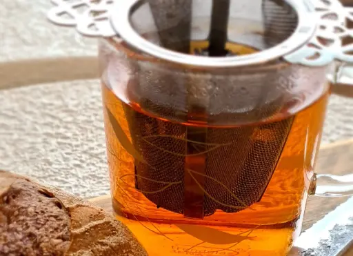 theezeef - filter rvs met lekbakje